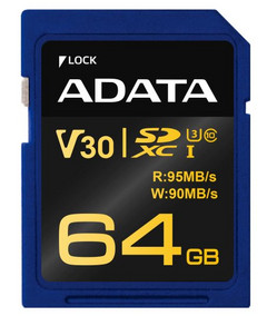 The V30 standard enables video recording speeds of up to 30 MB/s. (Source: ADATA)