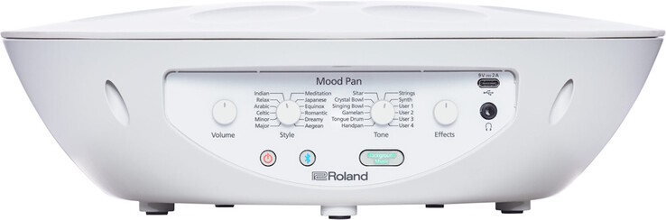 Owners can control the Roland Mood Pan using the rear controls. (Image source: Roland)