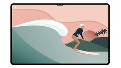 A render of how the Galaxy Tab S8 series could look, based on initial leaks. (Image source: Ice Universe)