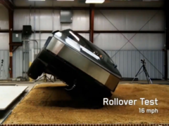 Maybe marketing claims that portray the Cybertruck as some sort of heavyweight sports car are not the best idea. (Image source: Tesla)