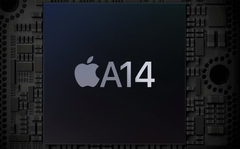 The A14 Bionic performs better in the new iPad Air, and by quite a margin. (Image source: Apple - edited)
