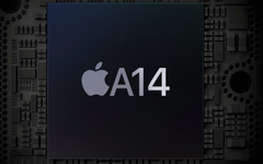 The A14 Bionic performs better in the new iPad Air, and by quite a margin. (Image source: Apple - edited)