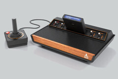 The Atari 2600+ is a modernized version of Atari's first console and supports the original game carts. (Image via Atari)