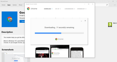 The Chrome installer can now be downloaded from the Microsoft Store. (Source: MSPoweruser)