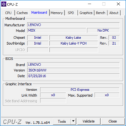 System info: CPU-Z Motherboard