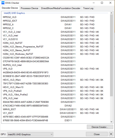 DXVAChecker