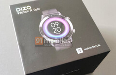 91mobiles has offered a first look at the Watch R Talk, another DIZO smartwatch. (Image source: 91mobiles)