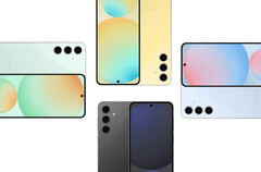 The Galaxy S24 FE is tipped to launch in four colour options, pictured. (Image source: @MysteryLupin - edited)