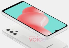 Leaked Galaxy A32 renders. (Source: Voice)
