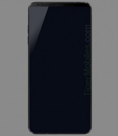 A purported render of the forthcoming LG G7. (Source: Tiger Mobiles)