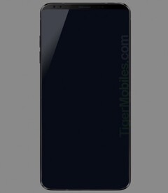 A purported render of the forthcoming LG G7. (Source: Tiger Mobiles)