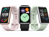 The large display on the Huawei Watch Fit has a slight curve to it. (Image source: Huawei)