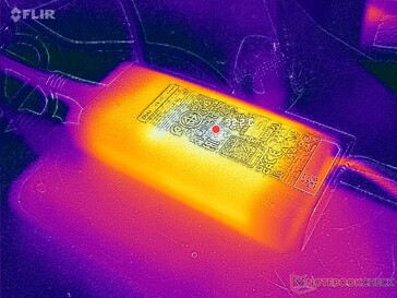 AC adapter reaches over 32 C when running demanding loads