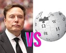 Artistic representation of Elon Musk vs Wikipedia. (Image source: Wikipedia, edited)