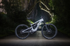 The Nukeproof Megawatt Carbon is an aggresive electric enduro bike that features SRAM&#039;s new eMTB platform. (Image source: Nukeproof)