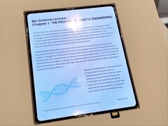 Samsung's crease-less foldable display allegedly for the upcoming Galaxy Z Fold 8. 