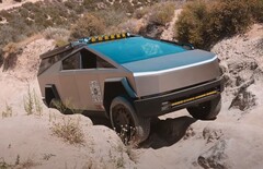 The Cybertruck navigates the challenging off-road trail brilliantly. (Image source: Wild Horses Off-Road via YouTube)