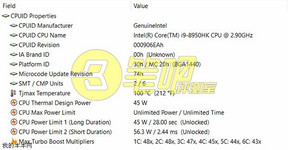 HWiNFO i9-8950HK (picture-source: wobenben.com)