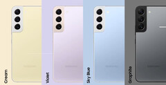 Purportedly, Samsung will offer the Galaxy S23 series in four colours too. (Image source: Samsung)