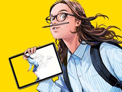 The Wacom MovinkPad is a portable Android tablet with a Wacom Pro Pen 3 designed to make drawing convenient for on-the-go artists. (Image source: Wacom)