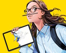 The Wacom MovinkPad is a portable Android tablet with a Wacom Pro Pen 3 designed to make drawing convenient for on-the-go artists. (Image source: Wacom)