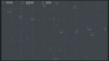 The player controls a spaceship that can move along the bottom of the screen while shooting at attacking aliens above. (Image source: Steam)