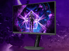 The Agon Pro AGP277QKM costs around $486 in China. Pictured: an edited promo picture showing the front of the gaming monitor.