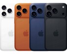 Apple iPhone 17 Pro in leaked colour options: white, orange, navy blue, and black (Image source: Unofficial artwork by an artist unbeknownst to us)