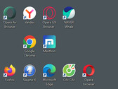 Comparing RAM usage figures of 11 - no, 14 Web browsers popular in various regions. (Image source: Notebookcheck)
