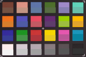 ColorChecker. Reference color in lower half of each square.