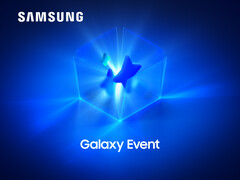 Samsung&#039;s event invite for its next Galaxy Unpacked event. (Image source: Samsung - edited)
