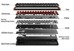 Keychron K3 interior case materials