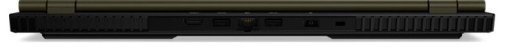 Back Side: HDMI port, USB 3.2 Gen 2 (Type-A) port, Gigabit Ethernet port, USB 3.2 Gen 2 (Type-A) port, power socket, Kensington Lock