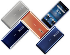 Nokia 8 Android flagship color options