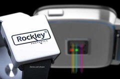 The Rockley Photonics biomarker-sensing platform uses laser technology to enhance sensor readings. (Image source: Rockley - edited)