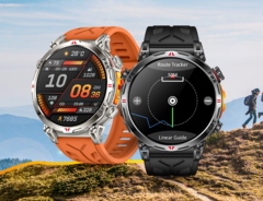 The Rollme GT3S smartwatch (pictured) will come in two colors - black and silver - with black and orange silicone straps respectively. (Image source: Rollme)