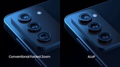 Samsung's alleged zoom upgrade vs. a conventional periscope len. (Image source: SK via YouTube)