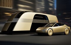 The Tesla Robovan and Cybercab (Image source: Tesla)