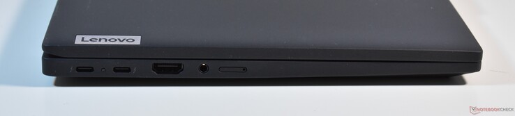left: 2x Thunderbolt 4, HDMI, 3.5mm Audio, nanoSIM