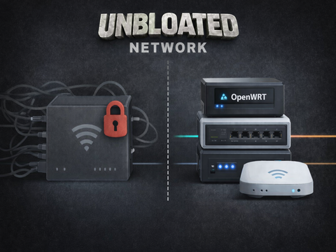 Provider router vs. OpenWRT network