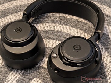 Earcups swivel 90 degrees to lay flat when not in use.