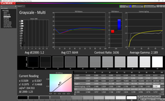 Grayscale analysis (post-calibration)