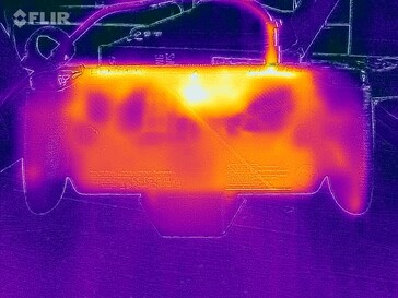 Surface temperatures gaming (rear)