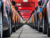 MG4 EVs ready to be shipped out (image: SAIC)