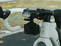 A look at the new bike light, shown here without an attached cycling computer.