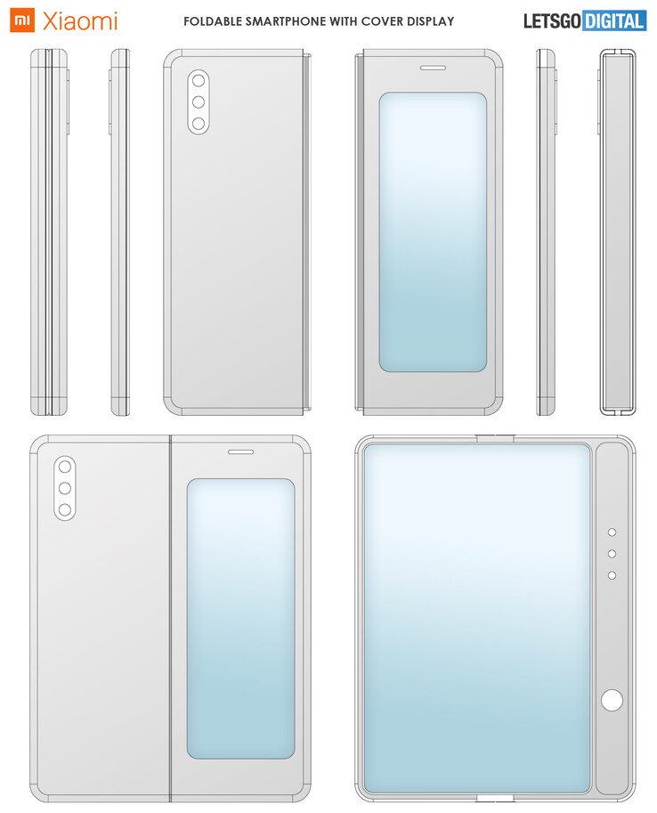 Some more renders based on the new Xiaomi patent. (Source: CNIPA via LetsGoDigital)