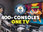 Ibrahim Al-Nasser had to use multiple KVM switches to connect 444 consoles to one TV (Image source: Guinness World Records)