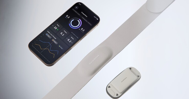 A smartphone app is used in tandem with the headband. (Image source: Nuromova)