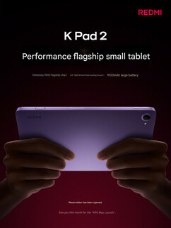 Core specs of the Redmi K Pad 2 (machine translated)