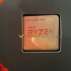 AMD Ryzen 5 3600 in the retail box. (Source: Videocardz on Twitter)